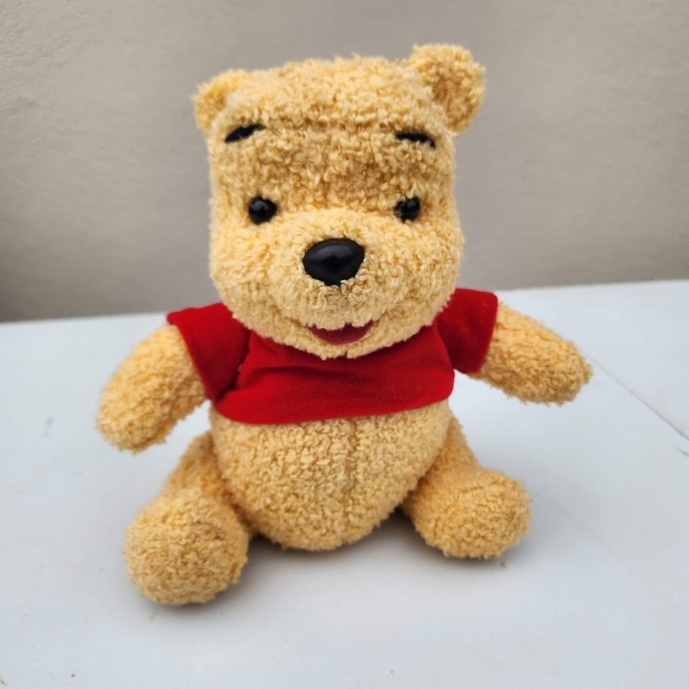 Vintage 1998 Winnie the Pooh Mattel Disney Jointed Arms Legs Plush Stuffed Anima